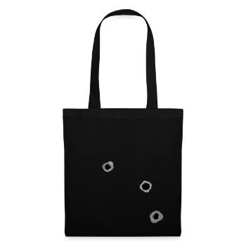 Impacts de balle Conception comme vecteur - Sac en tissu - noir - Devant
