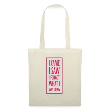 I came saw forget - Stoffbeutel - Natur - Vorne