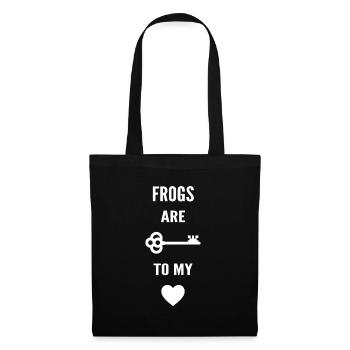 Frogs are the key to my heart - Tote Bag - black - Front