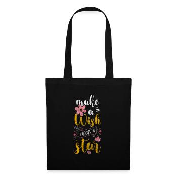 Starry Sky Wish Space Moon - Sac en tissu - noir - Devant