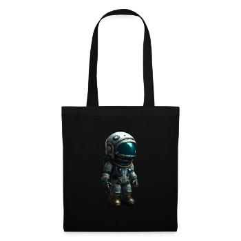 Kleiner Astronaut - Stoffbeutel - Schwarz - Vorne