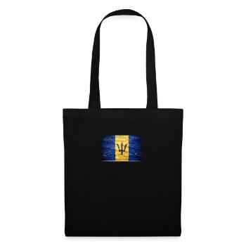 Barbados Flag Graffiti on Brick Wall - Tote Bag - black - Front