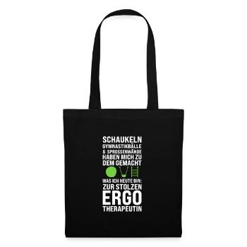 Ergotherapeutin Beruf Ergotherapie Geschenk - Stoffbeutel - Schwarz - Vorne