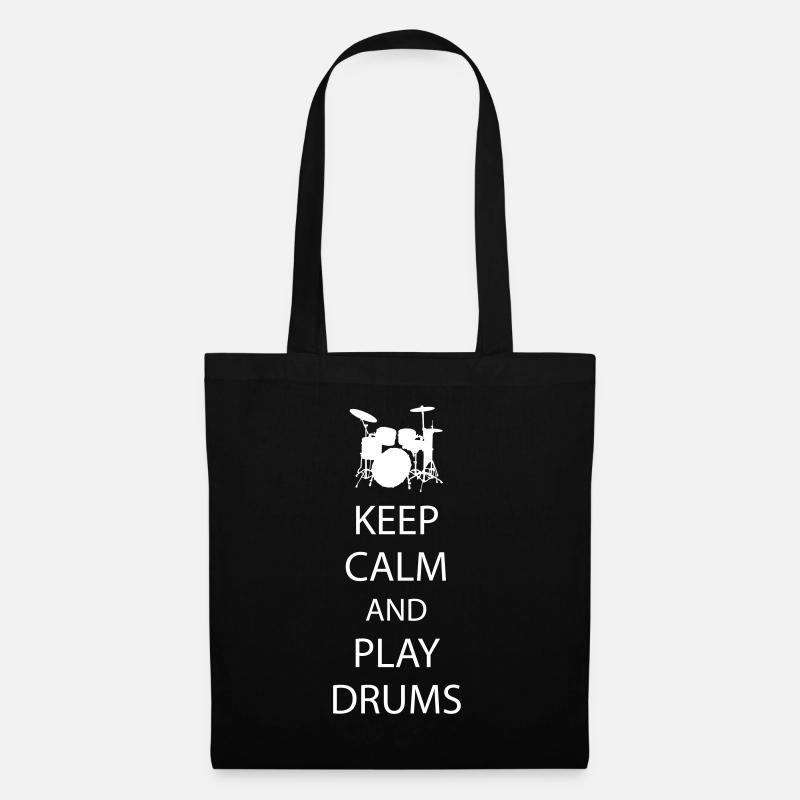 Keep Calm Drummer - Stoffbeutel - Schwarz