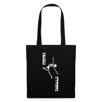 TRICKS OR THRILLS, HALLOWEEN SKELETON DANCE - Tote Bag - black - Front