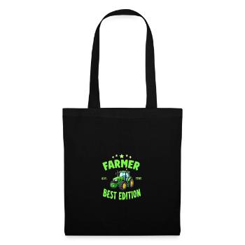 Farmers Laugh - Funny Farmer - Tote Bag - black - Front