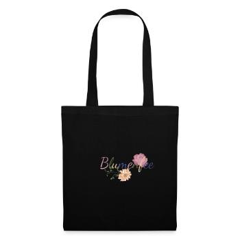 Blumenfee - Freude mit Blumen - Stoffbeutel - Schwarz - Vorne