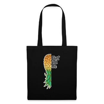 Upside Down Pineapple Swinger Just ask me Ananas - Stoffbeutel - Schwarz - Vorne