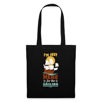 Sailor Sailing Sailboat Funny Dictons Cadeau - Sac en tissu - noir - Devant