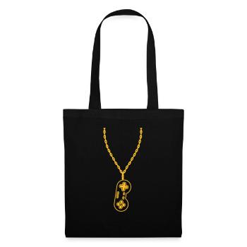 Collier Bijoux Ancien Contrôleur - Sac en tissu - noir - Devant