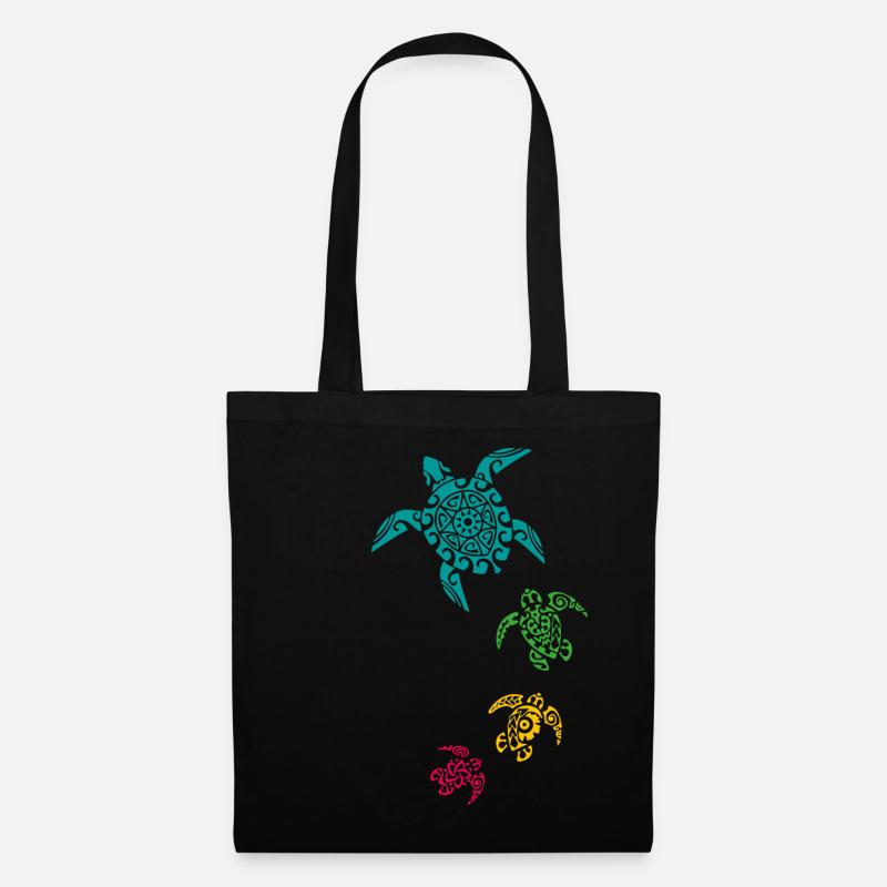 turtles - Tote Bag - black