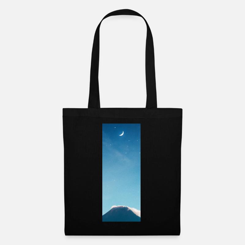 Moon and mountain - Tote Bag - black