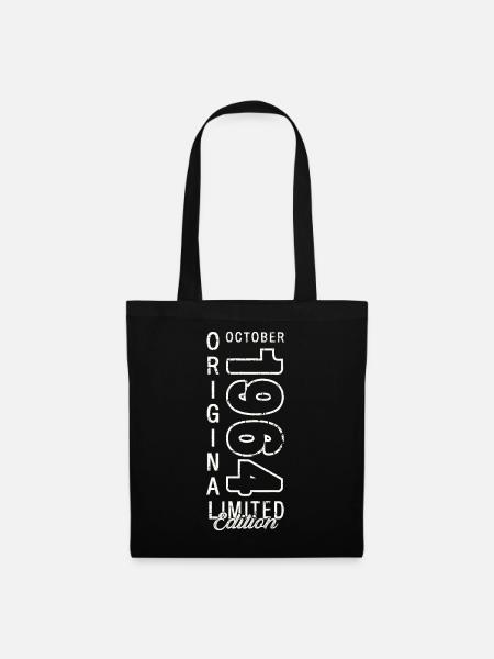 59. Geburtstag Geschenk Mann Oktober Jahrgang 1964 - Stoffbeutel - Schwarz