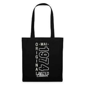 Anniversaire 1974 Mai 1974 Millésime 1974 Légende 74 - Sac en tissu - noir - Devant