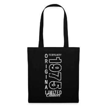 50th Birthday Gift Husband Original February 1975 - Tote Bag - black - Front