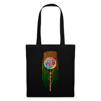 Tourbillon fantaisiste : Popsicle multicolore - Sac en tissu - noir - Devant