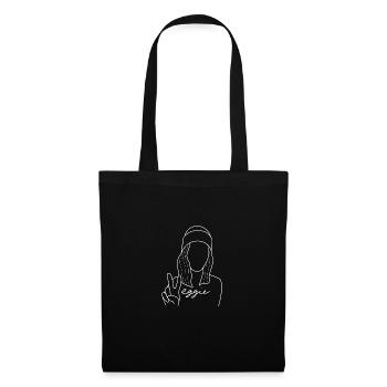 Veggie Girl - Stoffbeutel - Schwarz - Vorne