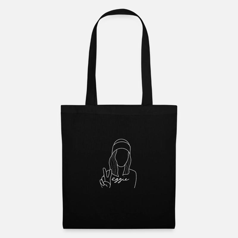Veggie Girl - Stoffbeutel - Schwarz