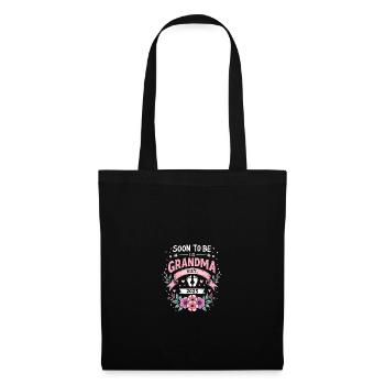 Soon grandma, soon to be grandma - Tote Bag - black - Front