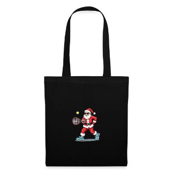 Tennis Jouer au Père Noël Tennis de Noël - Sac en tissu - noir - Devant