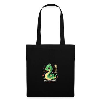 Tenue de réveillon du Nouvel An - Serpent 2025 - Sac en tissu - noir - Devant