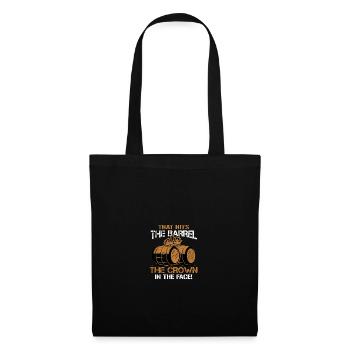 Frappe la couronne du tonneau! - Denglish dit Denglish - Sac en tissu - noir - Devant