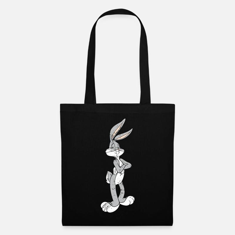 Looney Tunes Bugs Bunny Vintage Pose - Stoffbeutel - Schwarz