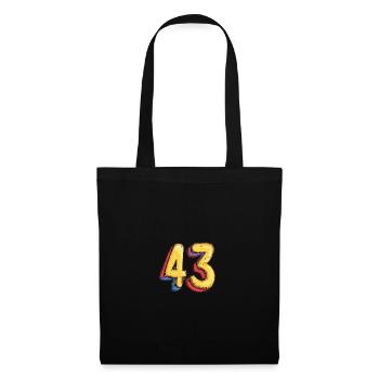 43 Number Comic - Tote Bag - black - Front
