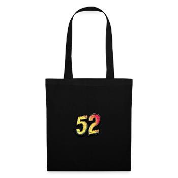 Bande dessinée à 52 numéros - Sac en tissu - noir - Devant