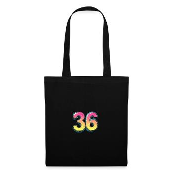 36 Number Comic - Tote Bag - black - Front