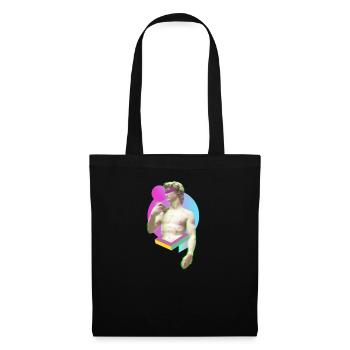 Michel-Ange David Statue Moderne Urbain Cadeau - Sac en tissu - noir - Devant