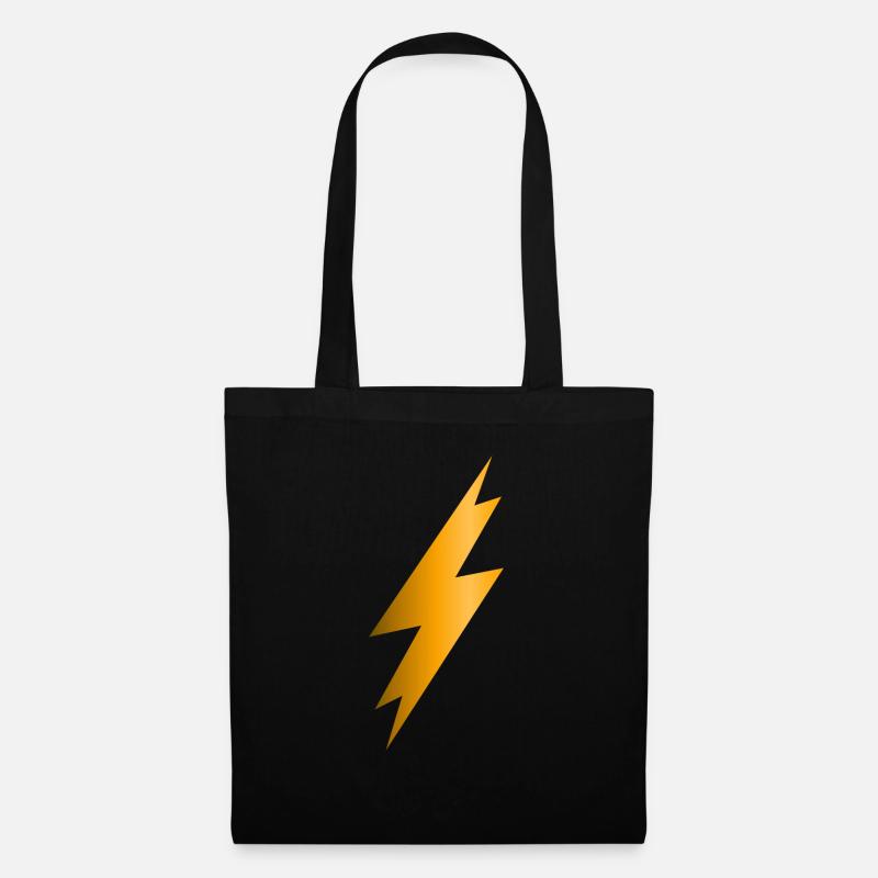 Lightning Bolt - Tote Bag - black