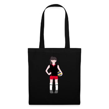 Female Volleyball Player2 - Tote Bag - black - Front