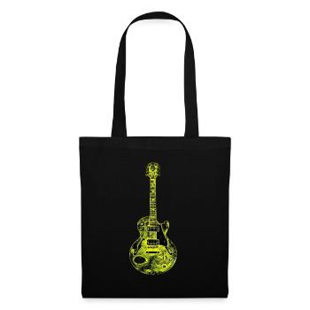 Guitare - Sac en tissu - noir - Devant