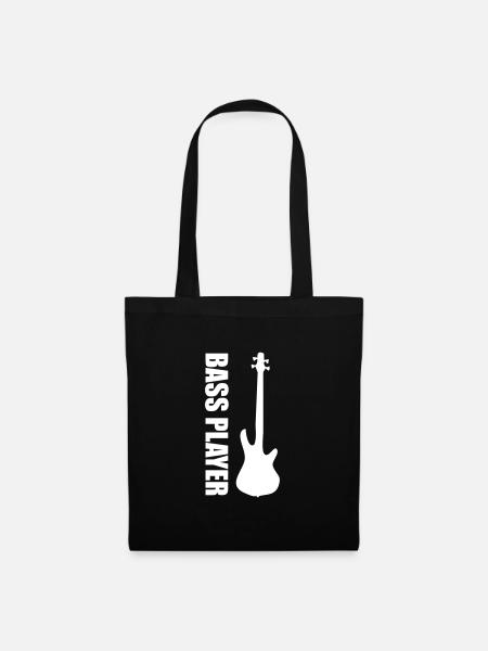 Bass Player Gift BASS PLAYER Bassist cadeau - Sac en tissu - noir