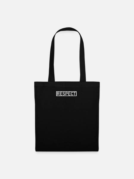 Respect - Stoffbeutel - Schwarz