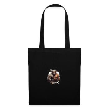 Muscles du taureau - Sac en tissu - noir - Devant