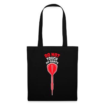 Do Not Touch My Darts Warning Darts Player Humor - Tote Bag - black - Front
