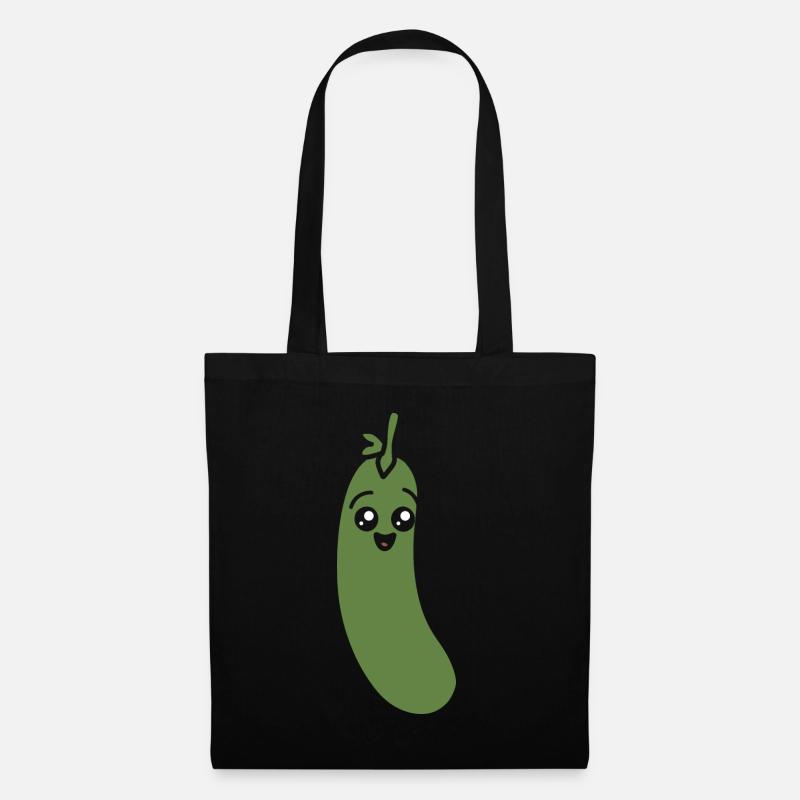 Zucchini - Stoffbeutel - Schwarz