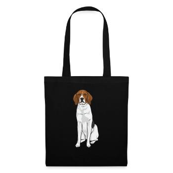 Treeing Walker Coonhound - Stoffbeutel - Schwarz - Vorne