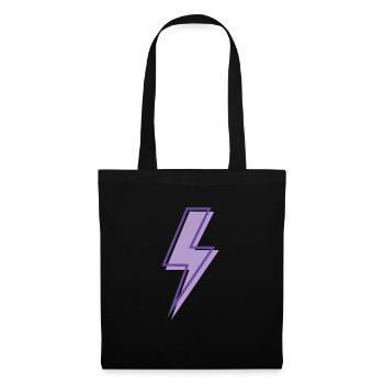 Purple lightning - Tote Bag - black - Front