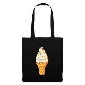 Soft ice cream - Tote Bag - black - Front