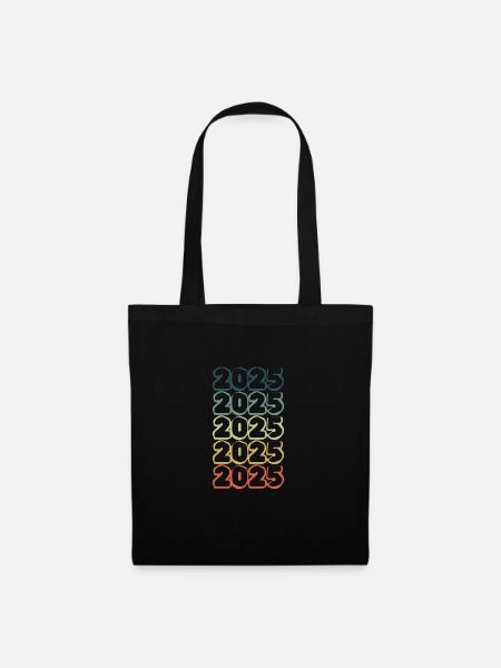 Retro 2025 - Stoffbeutel - Schwarz