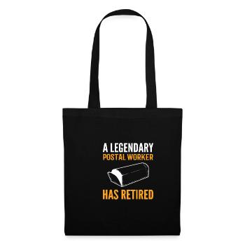 Legendary Postal Worker Pensioner Gift - Tote Bag - black - Front