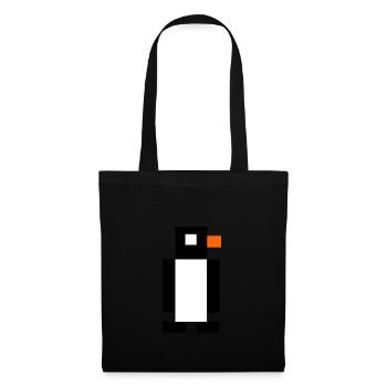 Pixel penguin - Tote Bag - black - Front