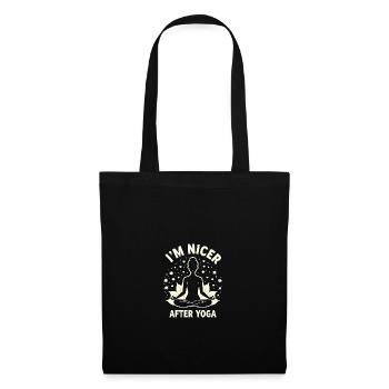 Yoga Amusant - Méditation & Chakra - Sac en tissu - noir - Devant