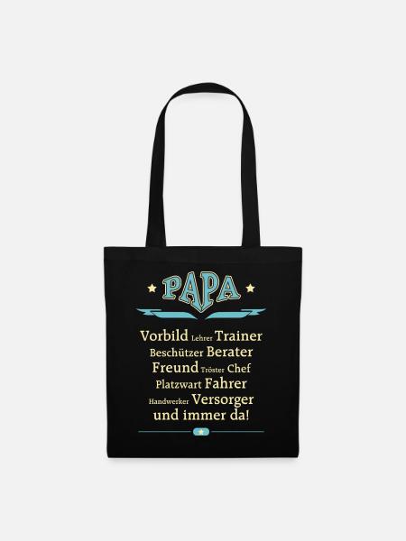 BD - Papa Vorbild Trainer Berater Freund Chef - Stoffbeutel - Schwarz