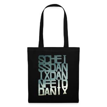 scheiss da nix - blue - Stoffbeutel - Schwarz - Vorne