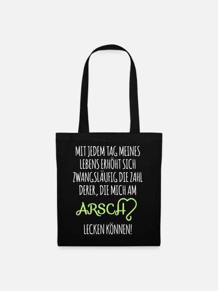 AM ARSCH - Stoffbeutel - Schwarz