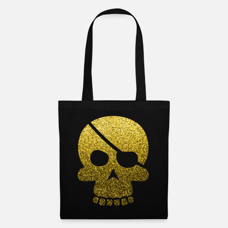 Pirate du crâne - Sac en tissu - noir